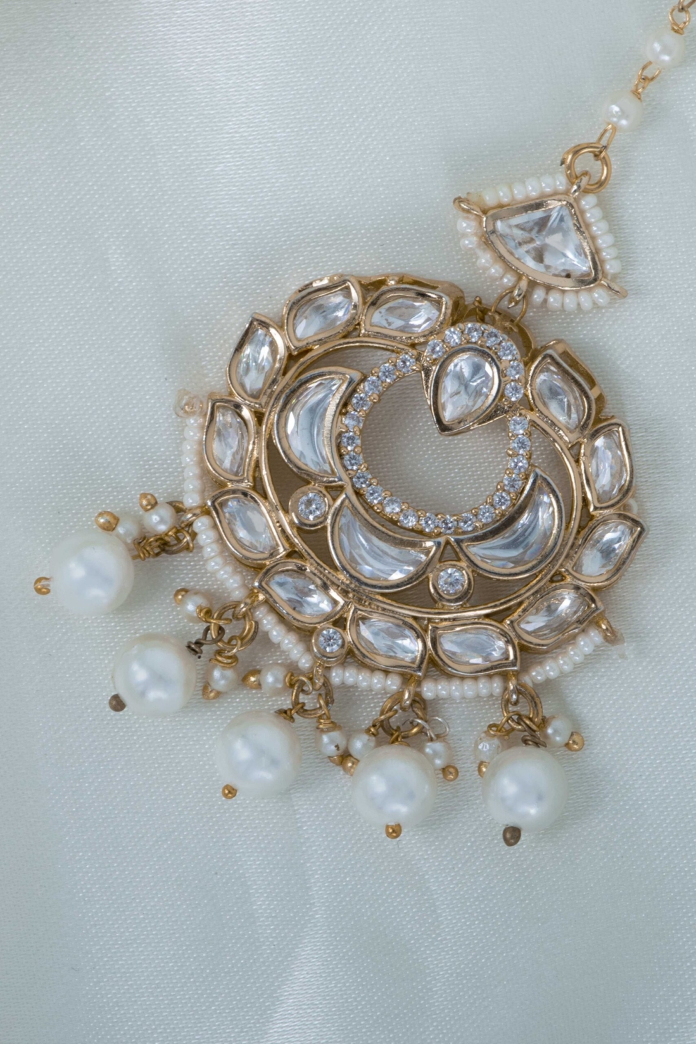 Premium uncut polki kundan tikka - Image 2