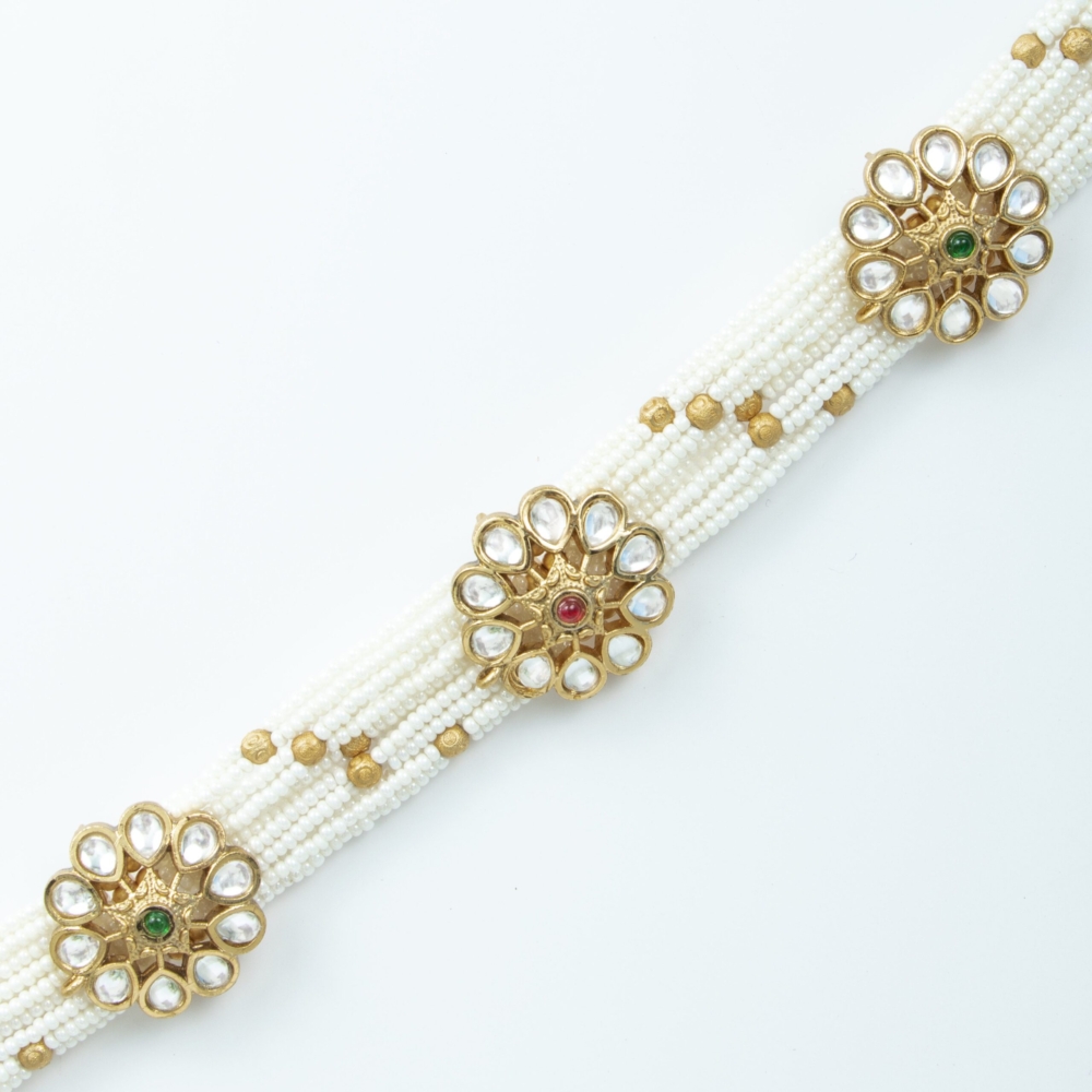 Antique mathapatti with pearl fusion - Image 2