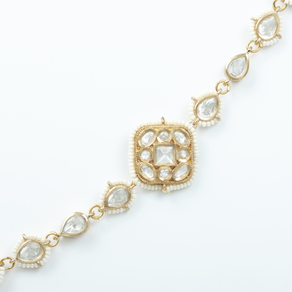 Uncut polki kundan elegant mathapatti - Image 2