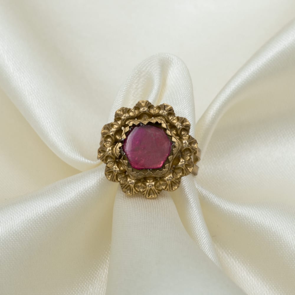 Exclusive jadau kundan adjustable fingering