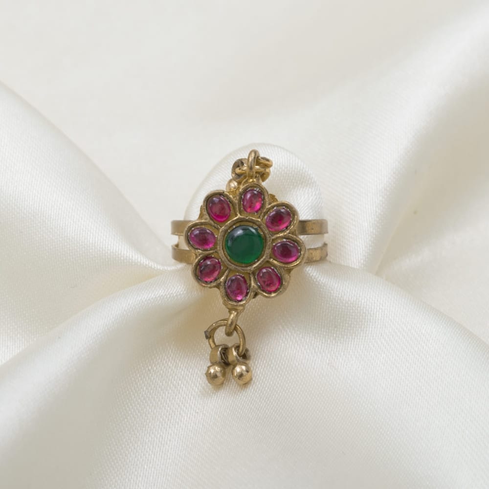 Premium jadau finger ring