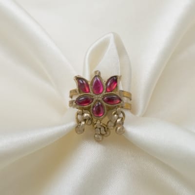Lotus jadau ring