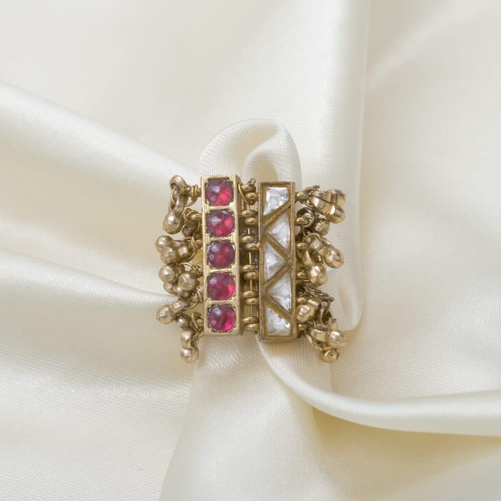 Jadau x Gungroo fusion ring