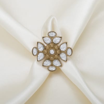 Anitique moissanite finger ring
