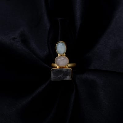 Eye catching indowestern finger ring