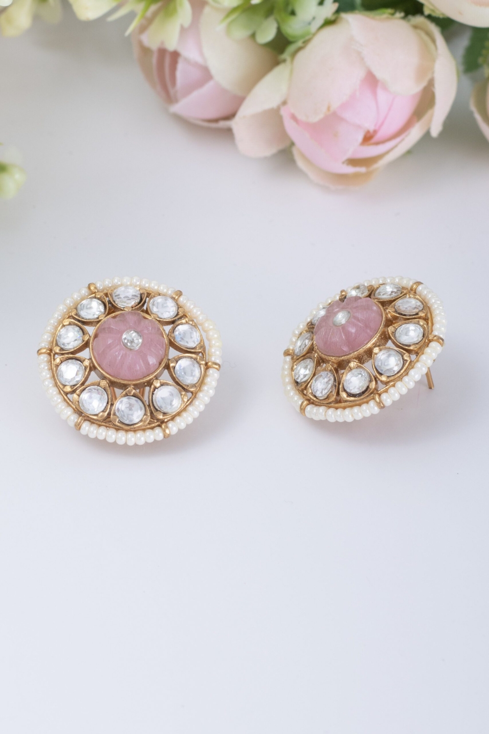 Carving X Kundan studs - Image 2