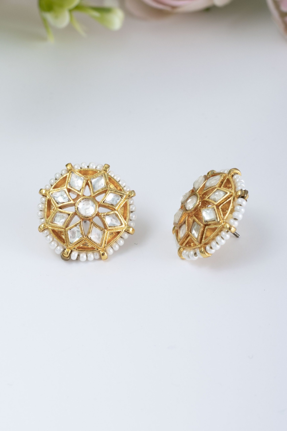 Beautiful pachikundan stud - Image 2