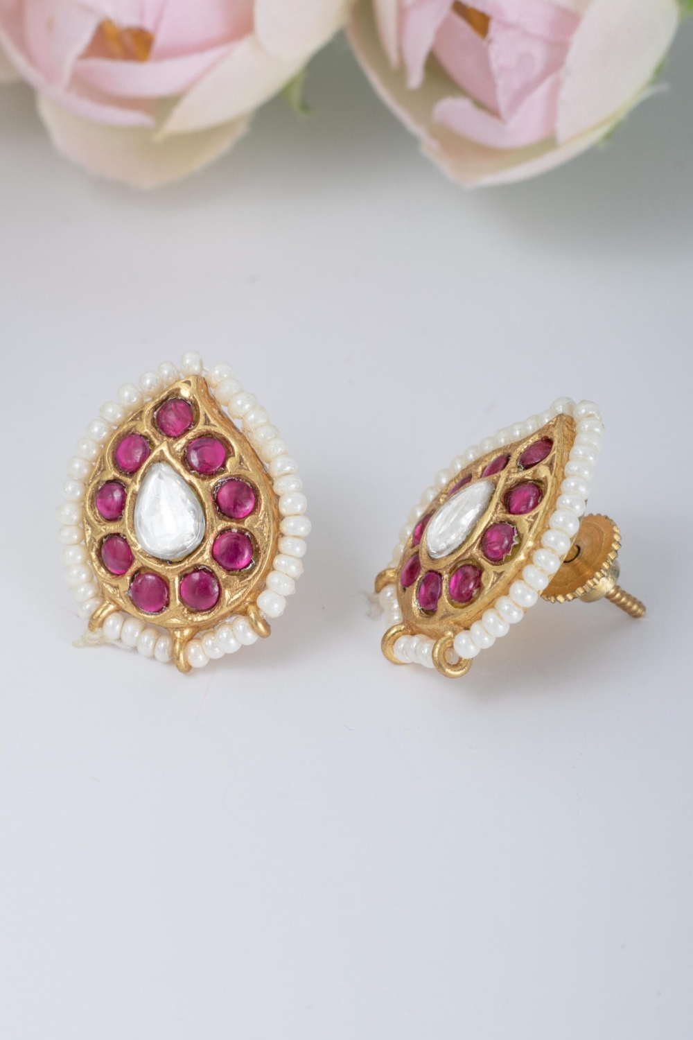 Fancy kundan studs - Image 2