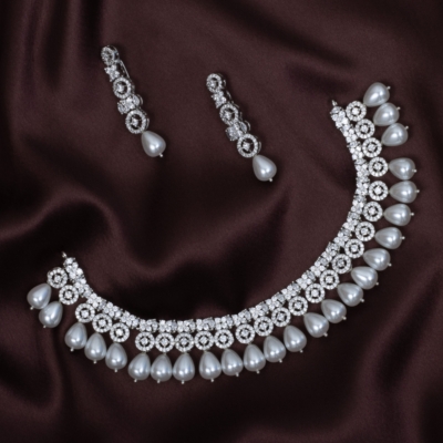 Classy American diamond set