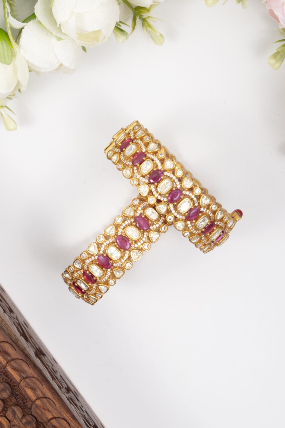 Moissanite heritage bangle - Image 2