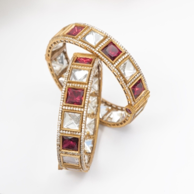 Heritage kundan bangles