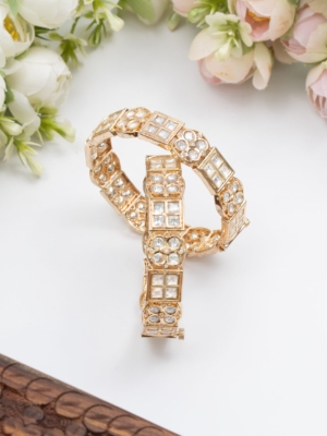 Verdant Desire Kundan Bangle
