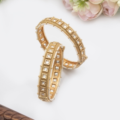 Heritage kundan bangles
