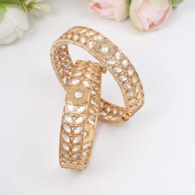 Uncut kundan bangle