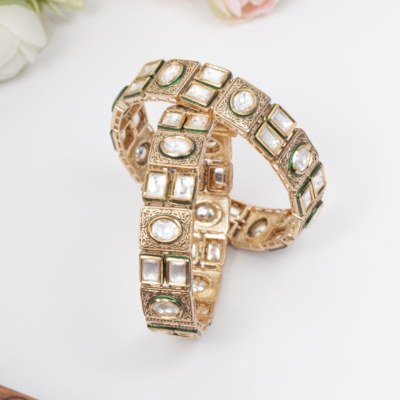Uncut kundan bangle