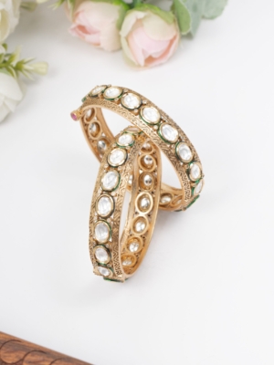 Uncut kundan bangle