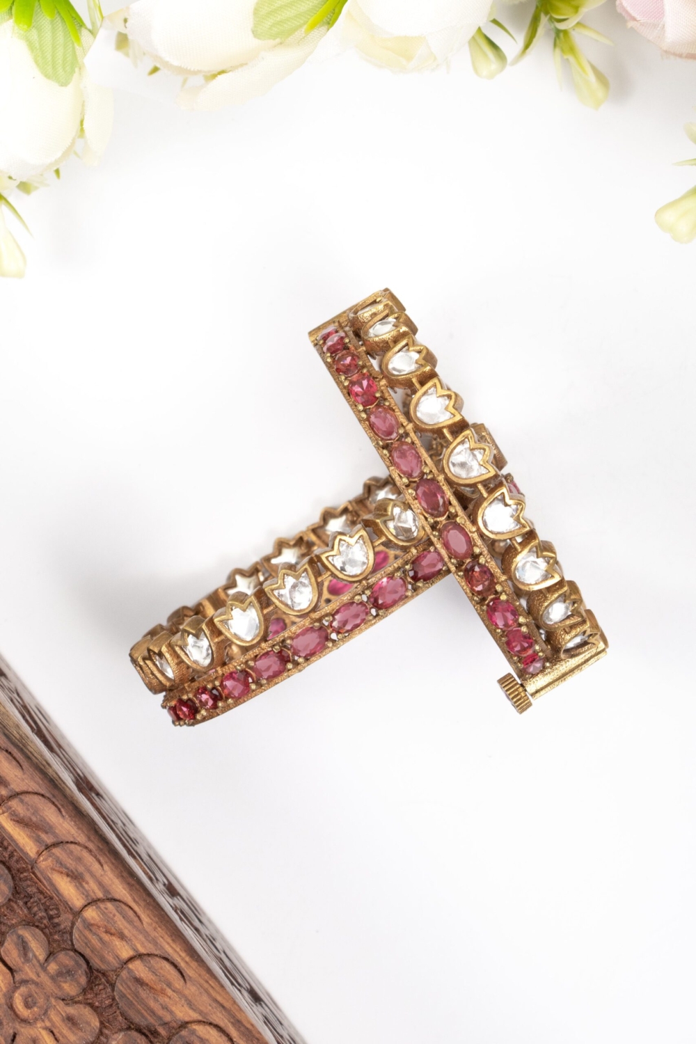 Moissanite heritage bangle - Image 2