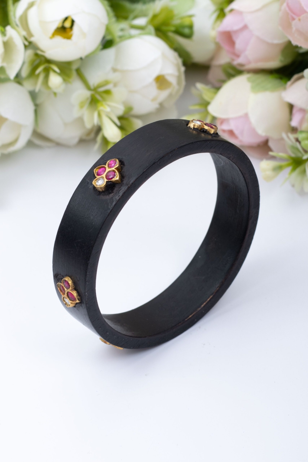 Classic wooden x Jadau bangle - Image 2