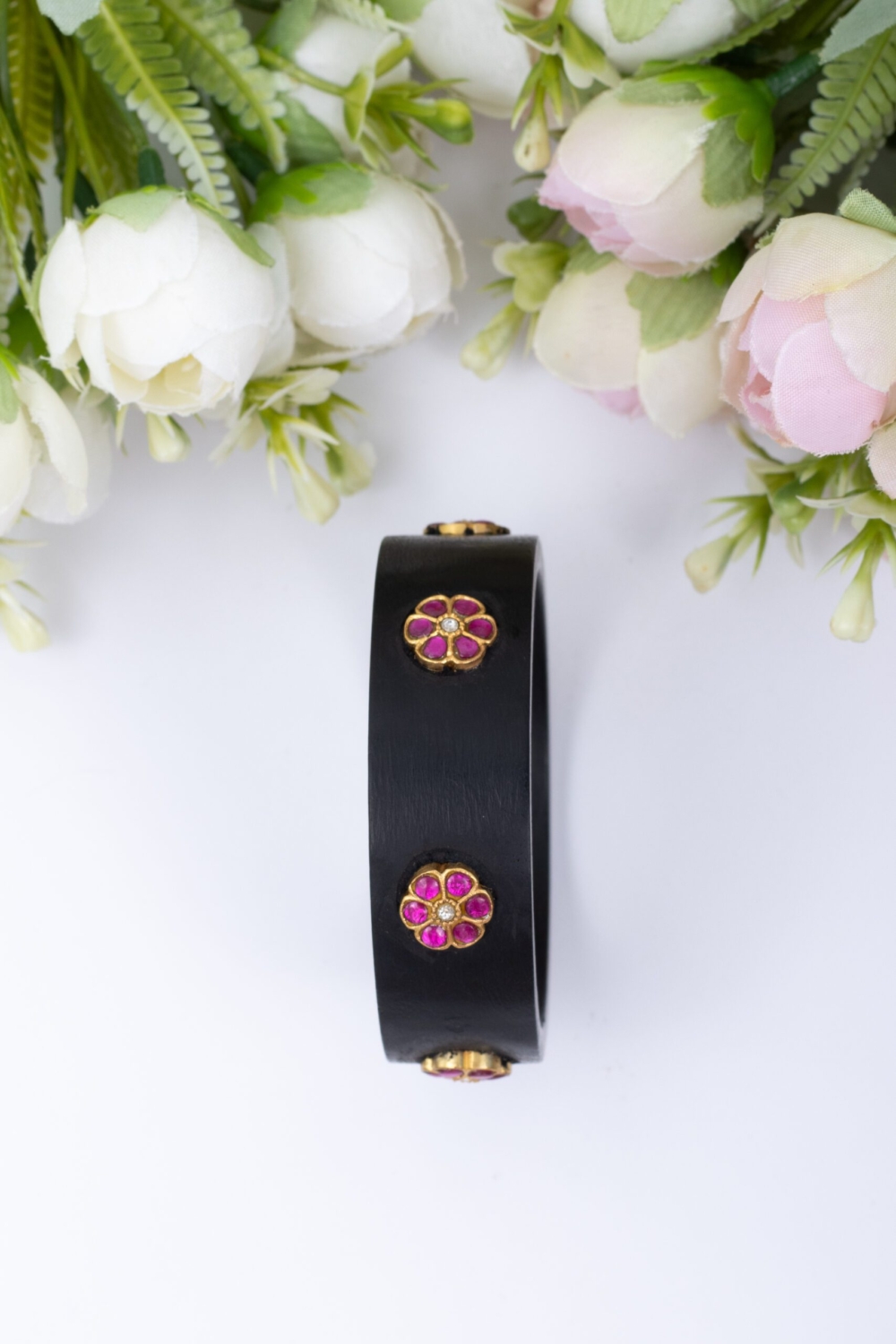 Classic wooden x Jadau bangle