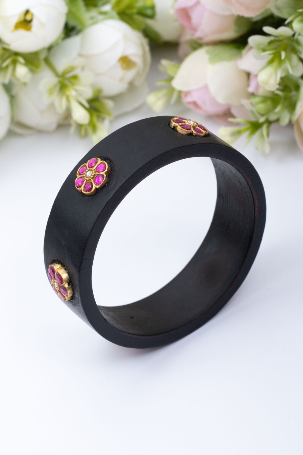 Classic wooden x Jadau bangle - Image 2