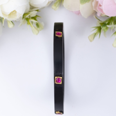 Classic wooden x Jadau bangle