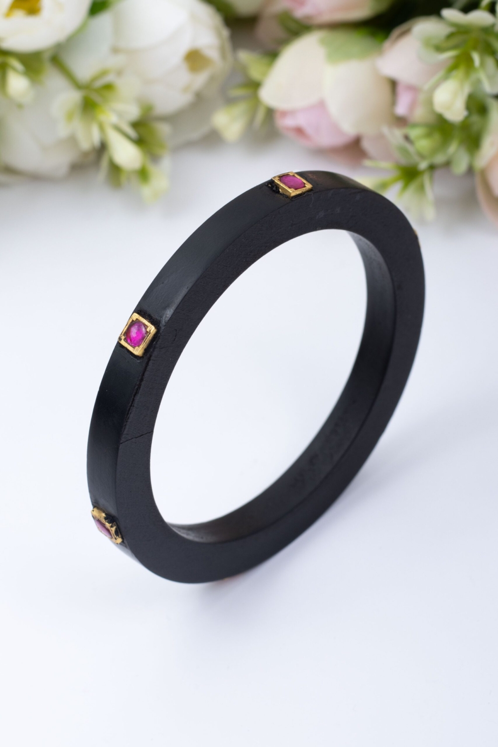 Classic wooden x Jadau bangle - Image 2