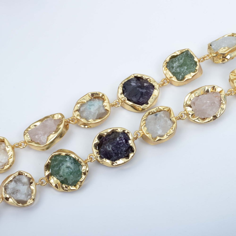 Duzzi multi stones two layer Bracelet - Image 2
