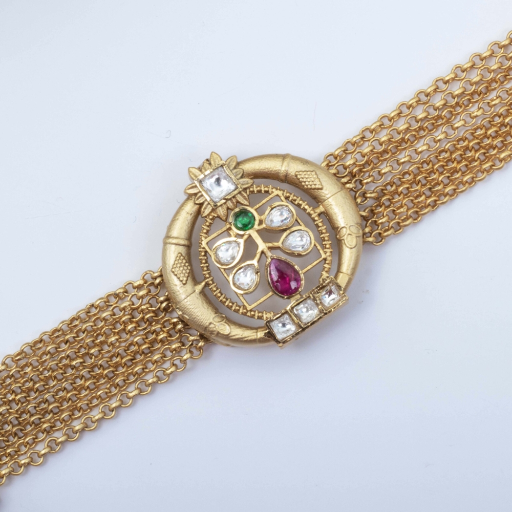 Timeless Kundan Hand bracelet - Image 2
