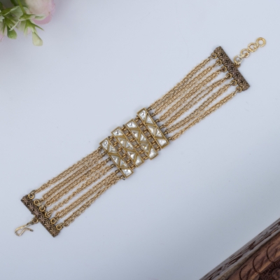 Celestial Jadau Hand Bracelet