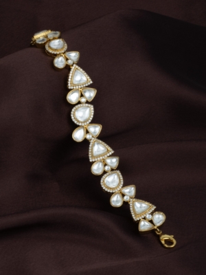 Eternal Grace Kundan Hand Bracelet