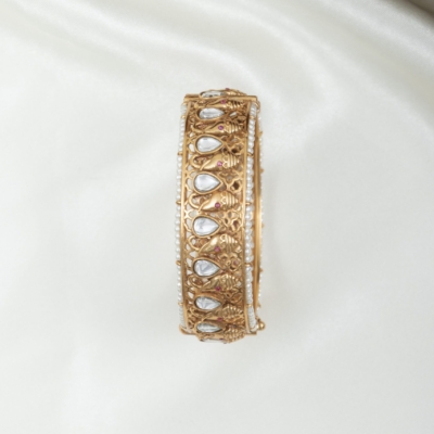 Floral Kundan Kada