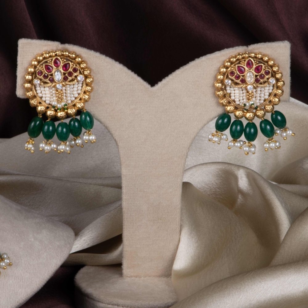 Royal Rajwadi Necklace Set - Image 3
