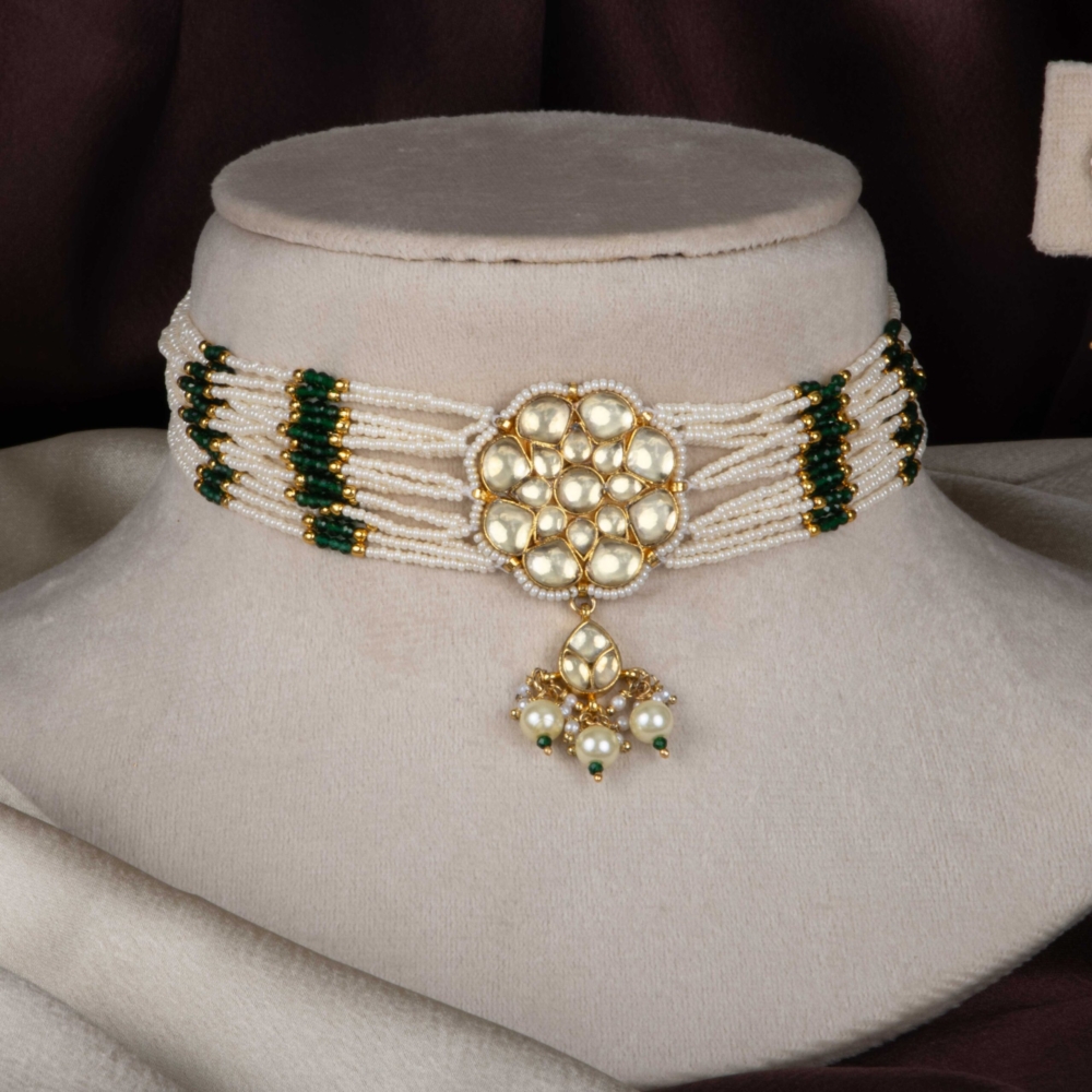 Divine Kundan Dollar Pearl Set - Image 2