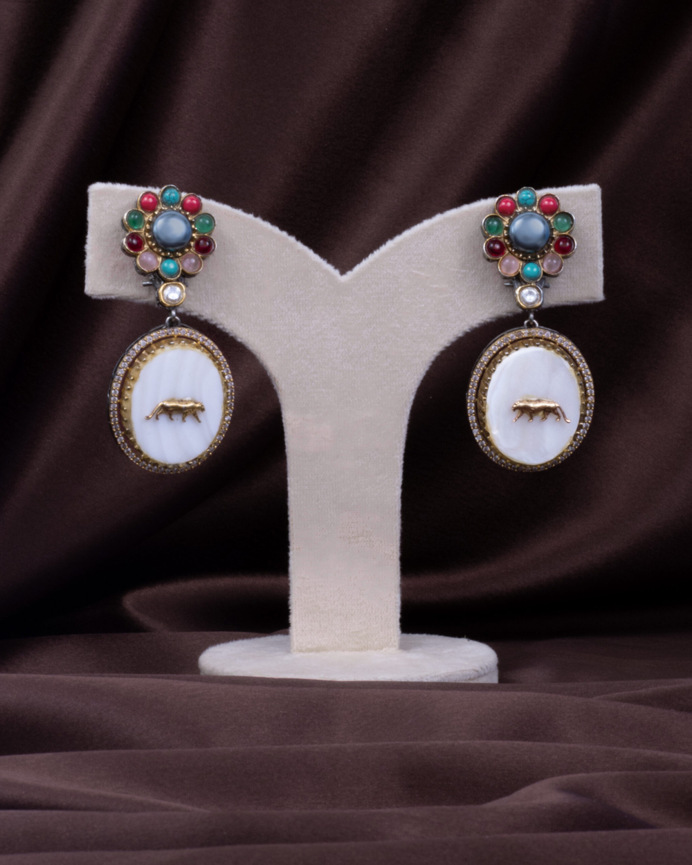 Modern Maharani Earrings - Image 2