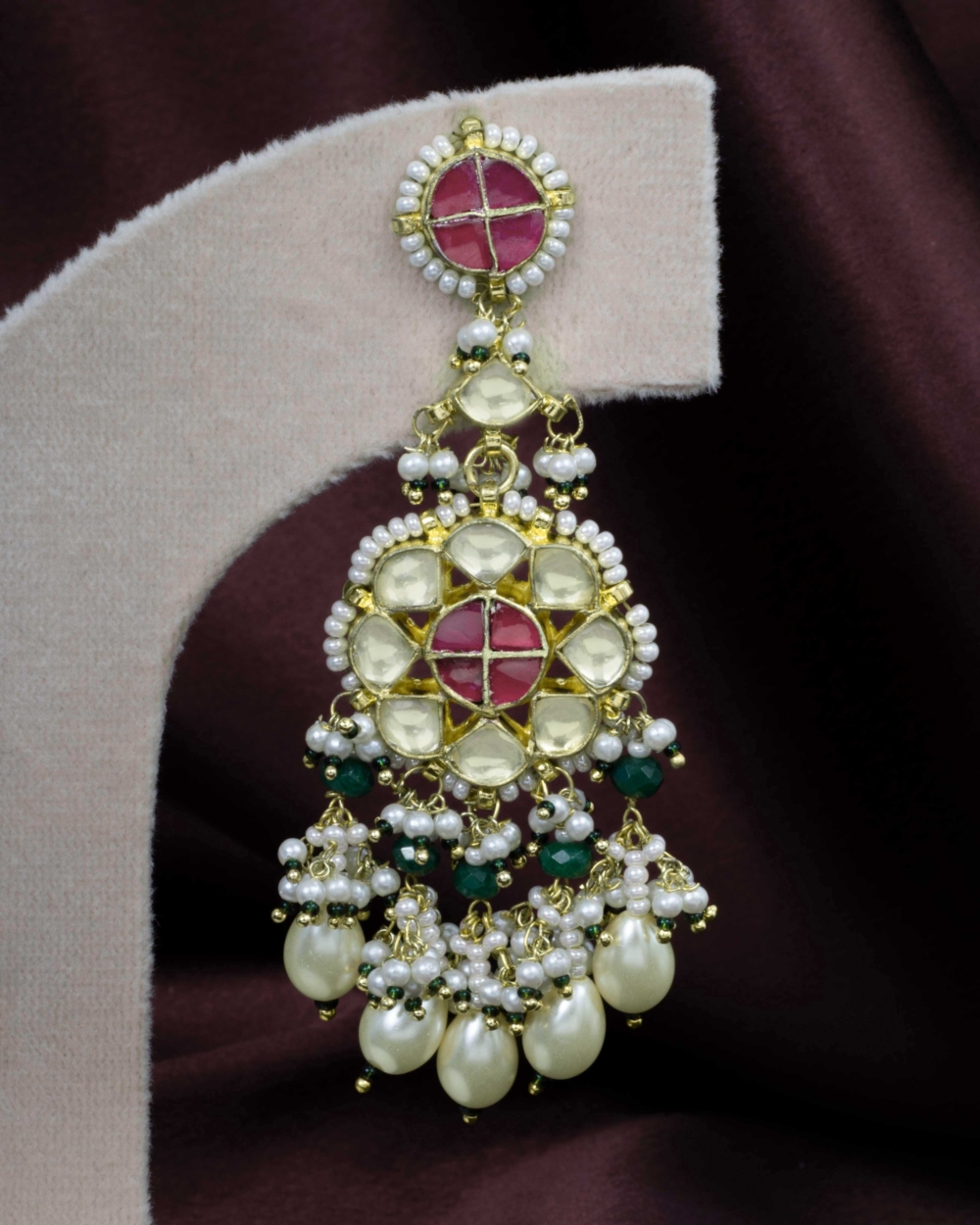 Pearl Glow Kundan Earrings