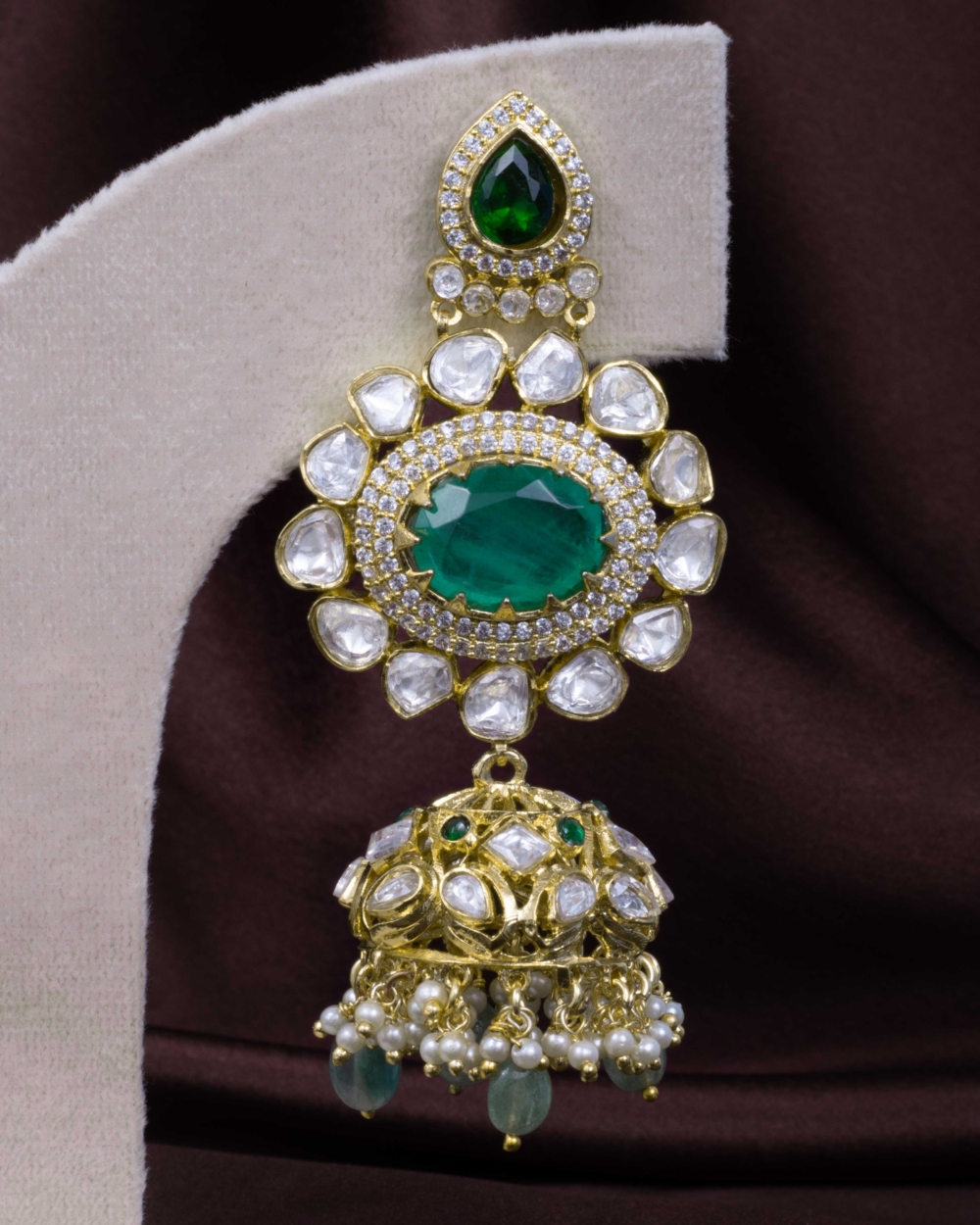 Antique Gold Jhumkas