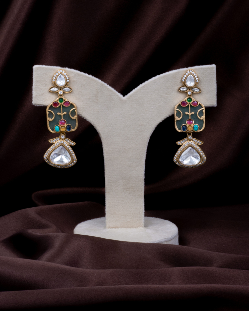 Royal Kundan Drop Earring - Image 2